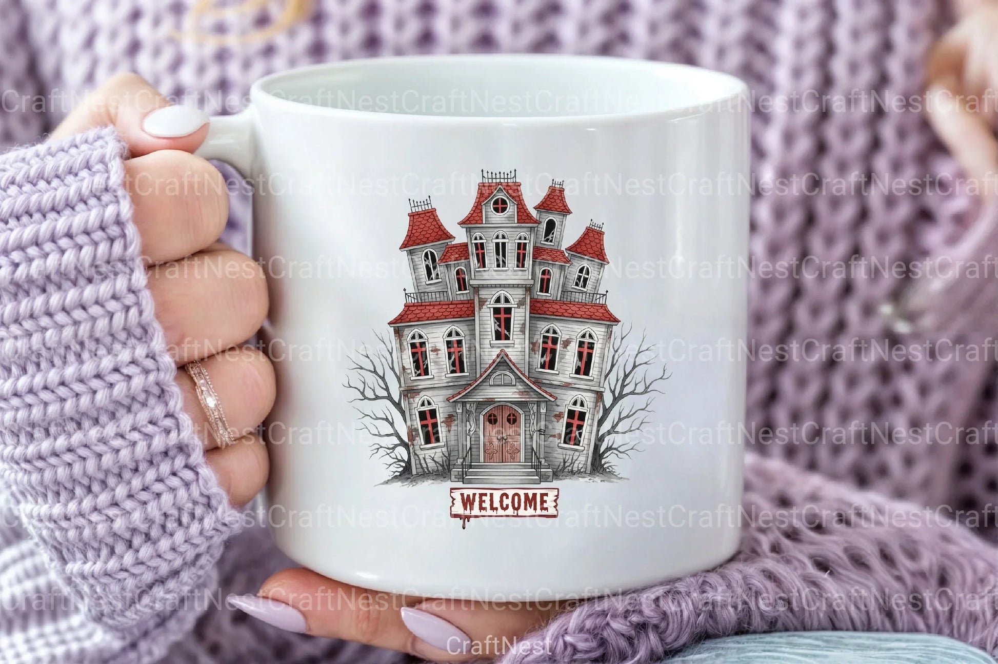 Haunted House Illustration Art Clipart Bundle - CraftNest - Digital Crafting and Art