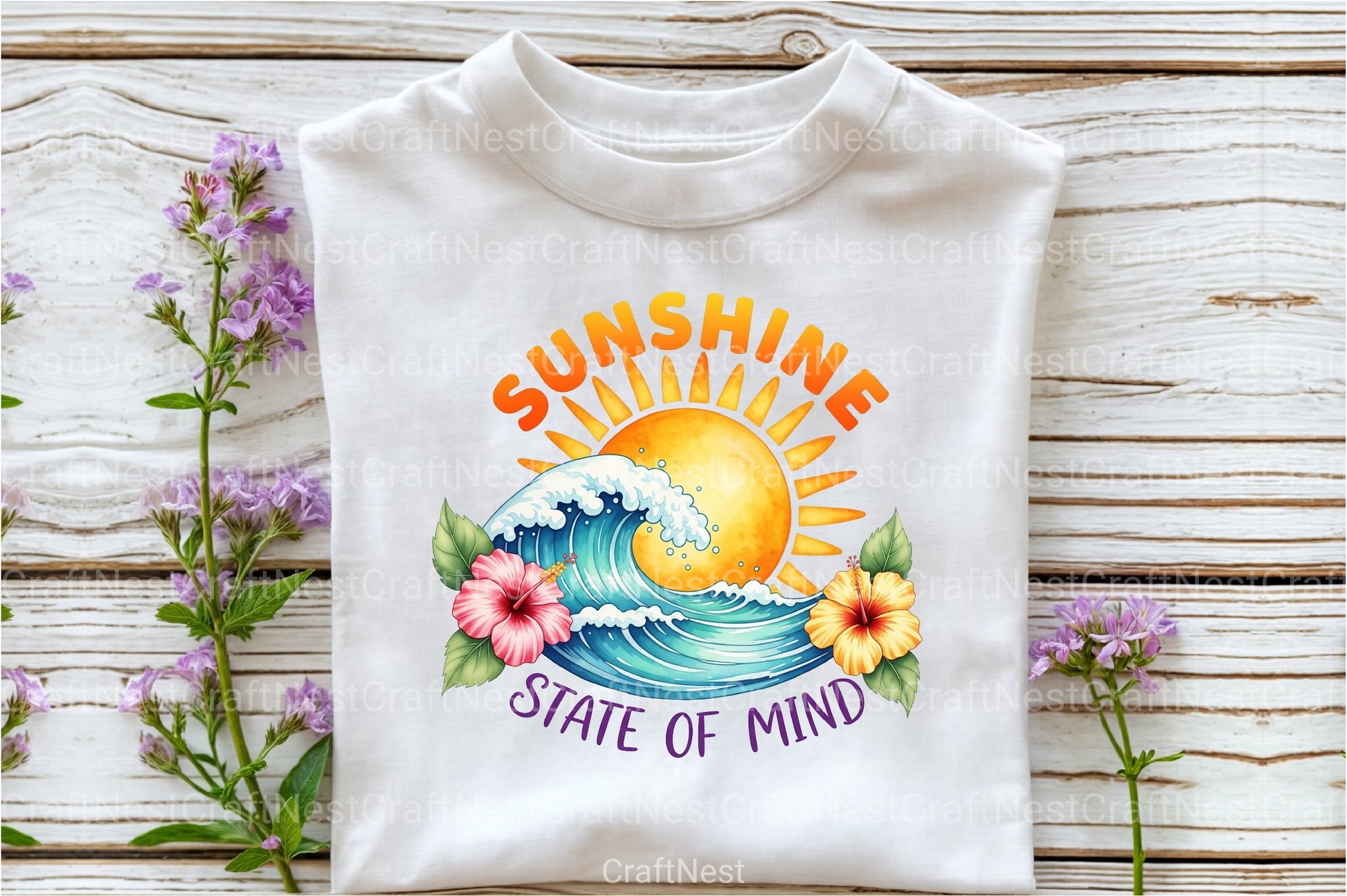 Summer Buho Flowers Sunshine Clipart Bundle - CraftNest - Digital Crafting and Art