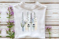 Wildflowers Brushstroke Clipart Bundle - CraftNest - Digital Crafting and Art