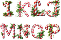 Christmas Alphabet Clipart Bundle 8 - CraftNest - Digital Crafting and Art