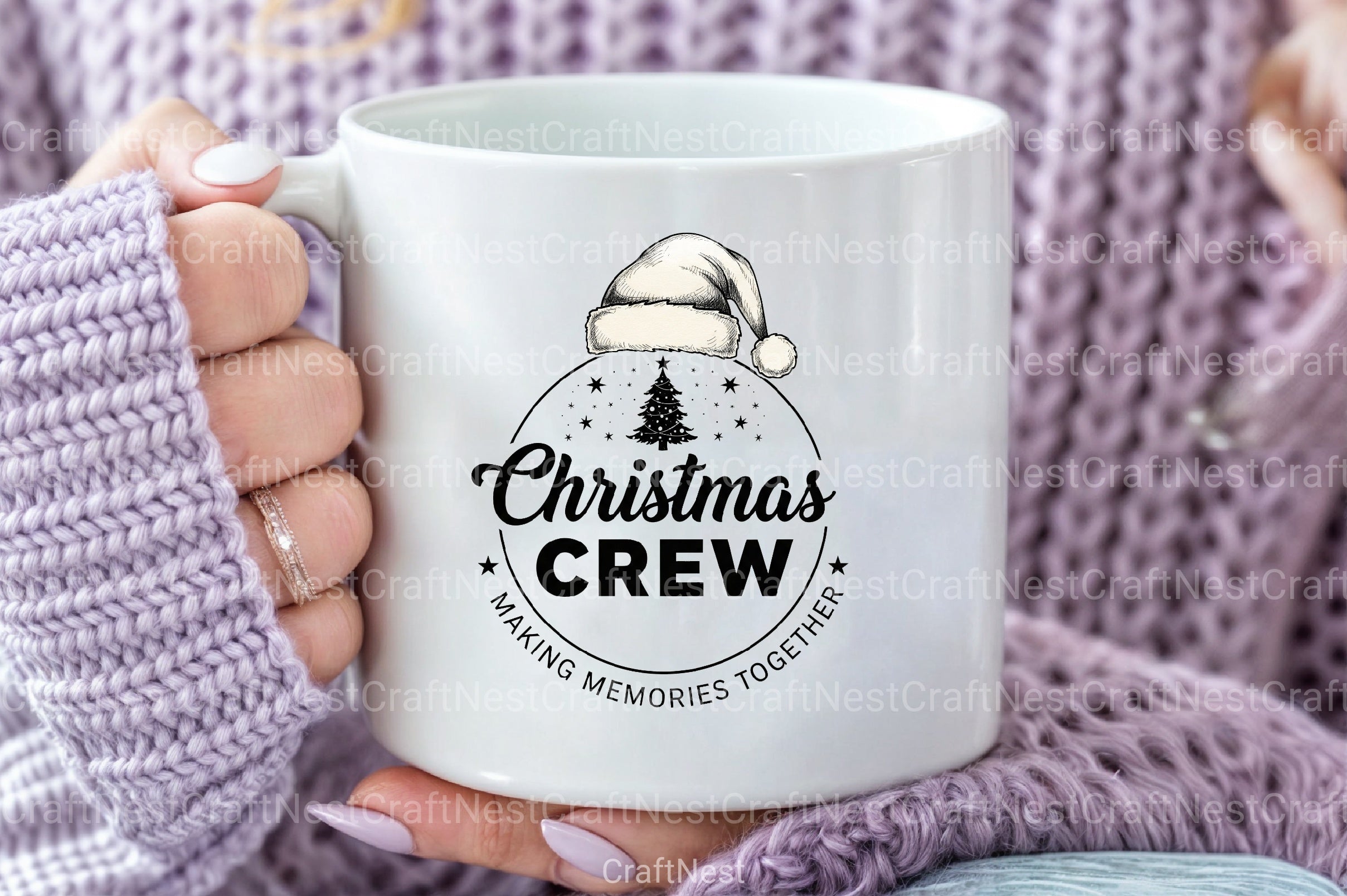 Santa Hat Crew Illustration Clipart Bundle - CraftNest - Digital Crafting and Art