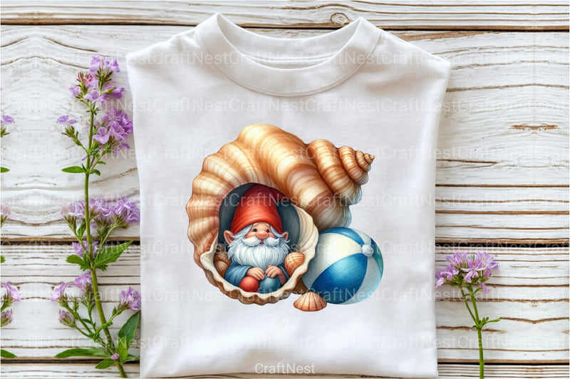 Seashell Gnome Clipart Bundle 44 - CraftNest - Digital Crafting and Art
