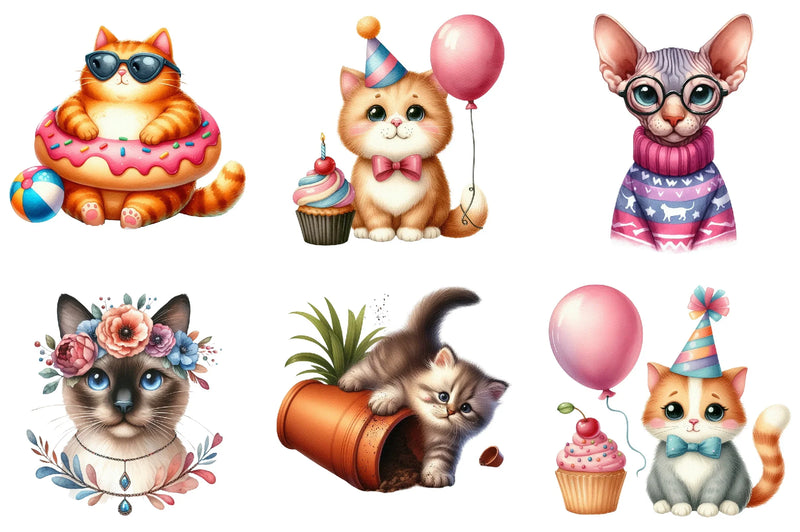 Cat Animal Pet Clipart Bundle - CraftNest - Digital Crafting and Art