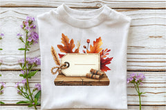 Vintage Wooden Autumn Tags Clipart Bundle 777 - CraftNest - Digital Crafting and Art