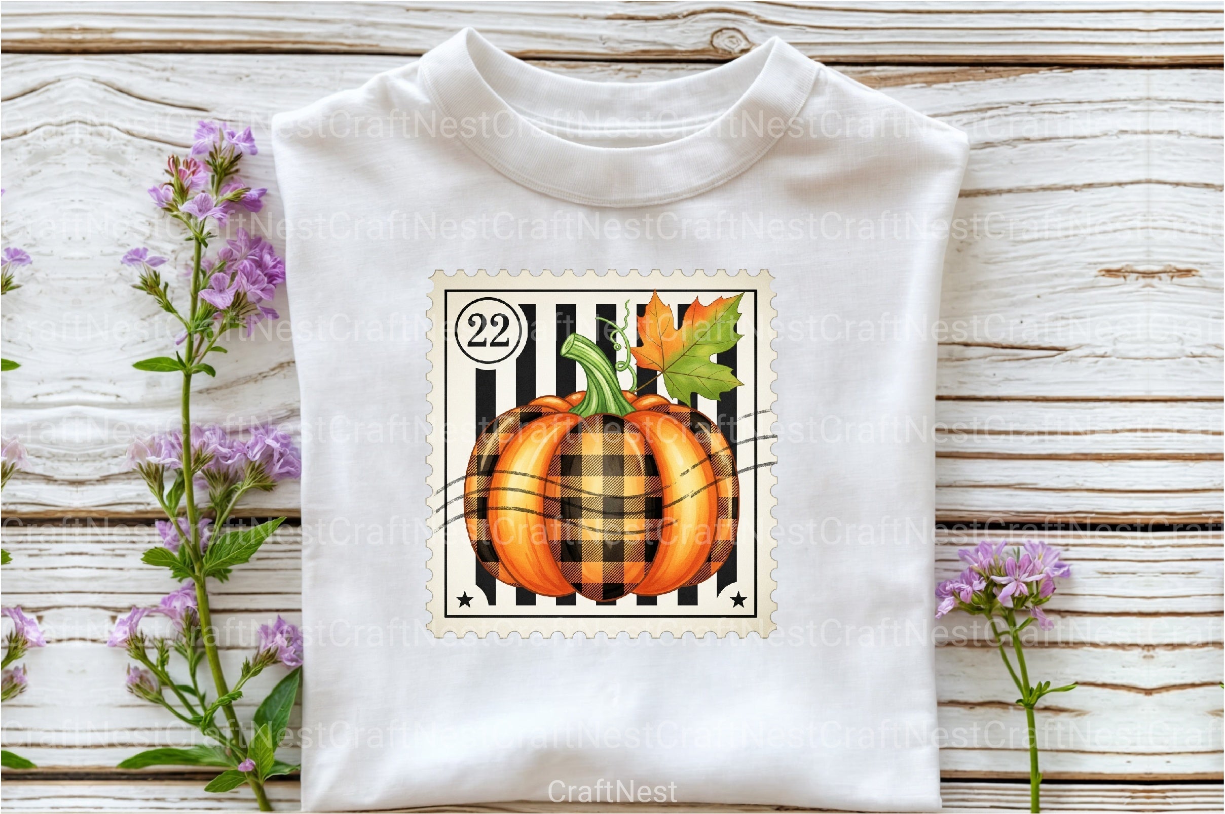 Pumpkin Postage Stamp Clipart Bundle 7 - CraftNest - Digital Crafting and Art