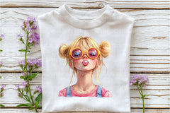 Blonde Quirky Girl Clipart Bundle - CraftNest - Digital Crafting and Art