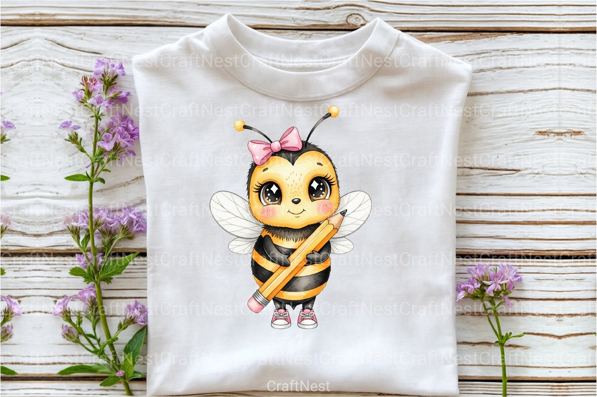 Back to School Bee Clipart Bundle 29 - CraftNest - Digital Crafting and Art