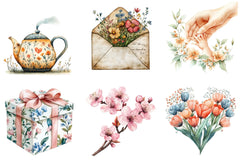 Floral Mother's Day Clipart Bundle - CraftNest - Digital Crafting and Art