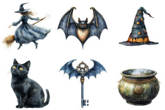 Vintage Halloween Clipart Bundle 1 - CraftNest - Digital Crafting and Art