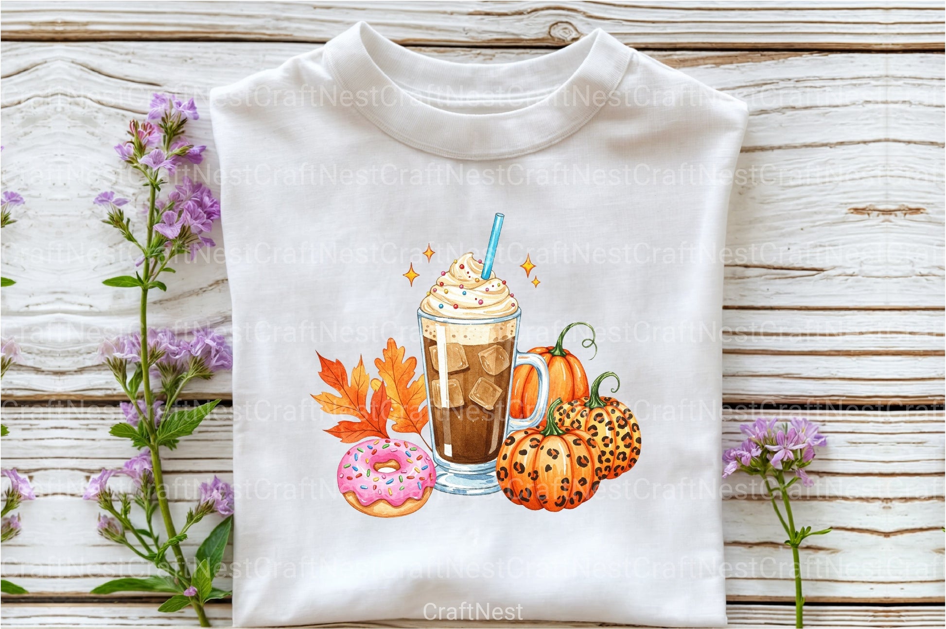 Pumpkin Spice Clipart Bundle - CraftNest - Digital Crafting and Art