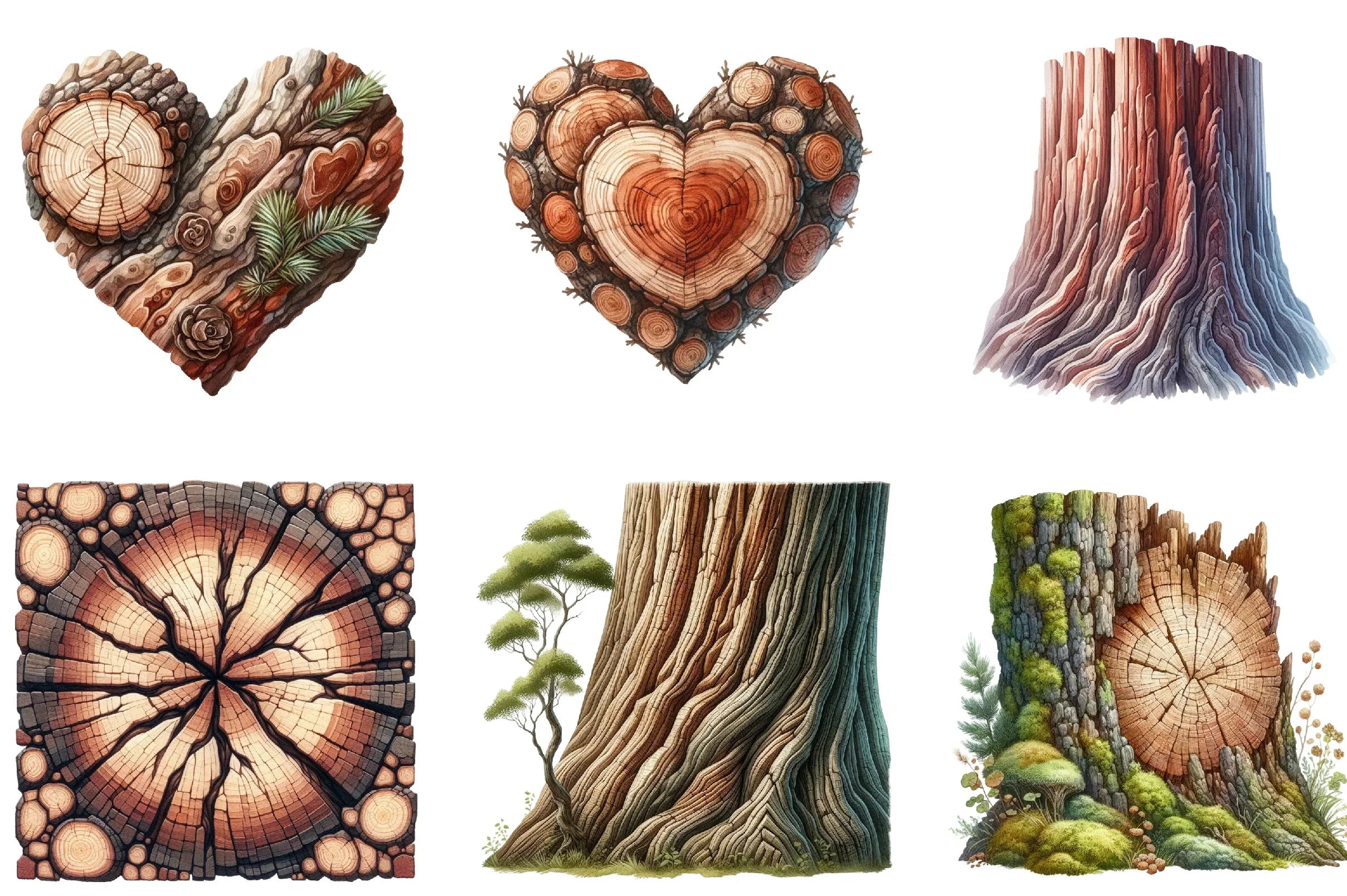 Tree Bark Clipart Bundle - CraftNest - Digital Crafting and Art