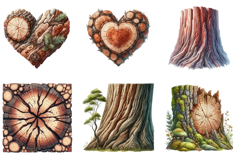 Tree Bark Clipart Bundle - CraftNest - Digital Crafting and Art