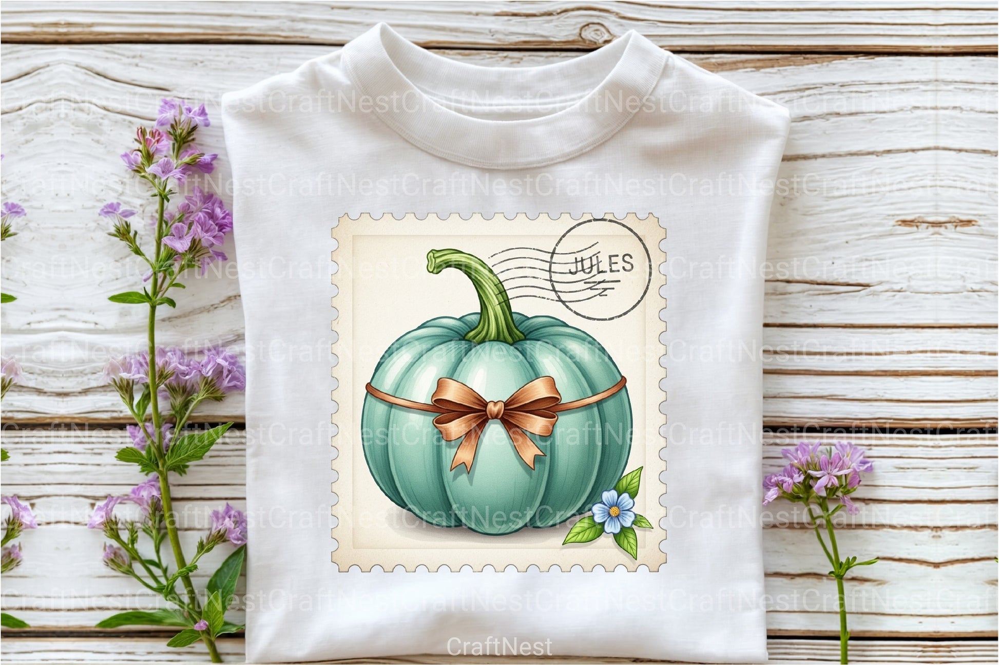 Pumpkin Postage Stamp Clipart Bundle 3 - CraftNest - Digital Crafting and Art