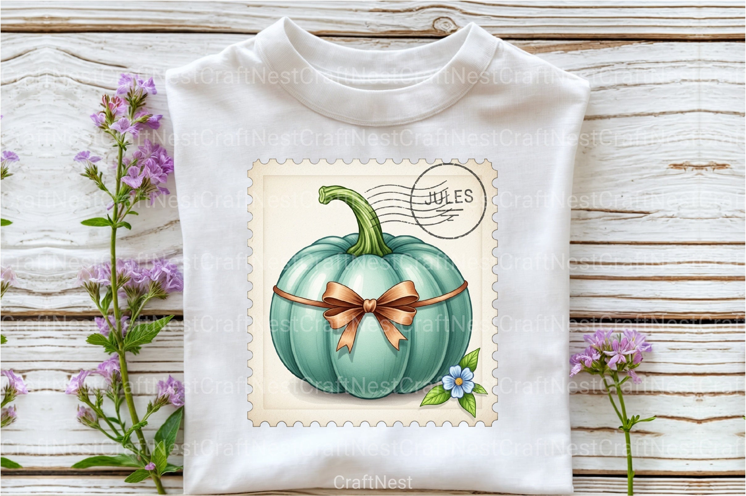 Pumpkin Postage Stamp Clipart Bundle 3 - CraftNest - Digital Crafting and Art