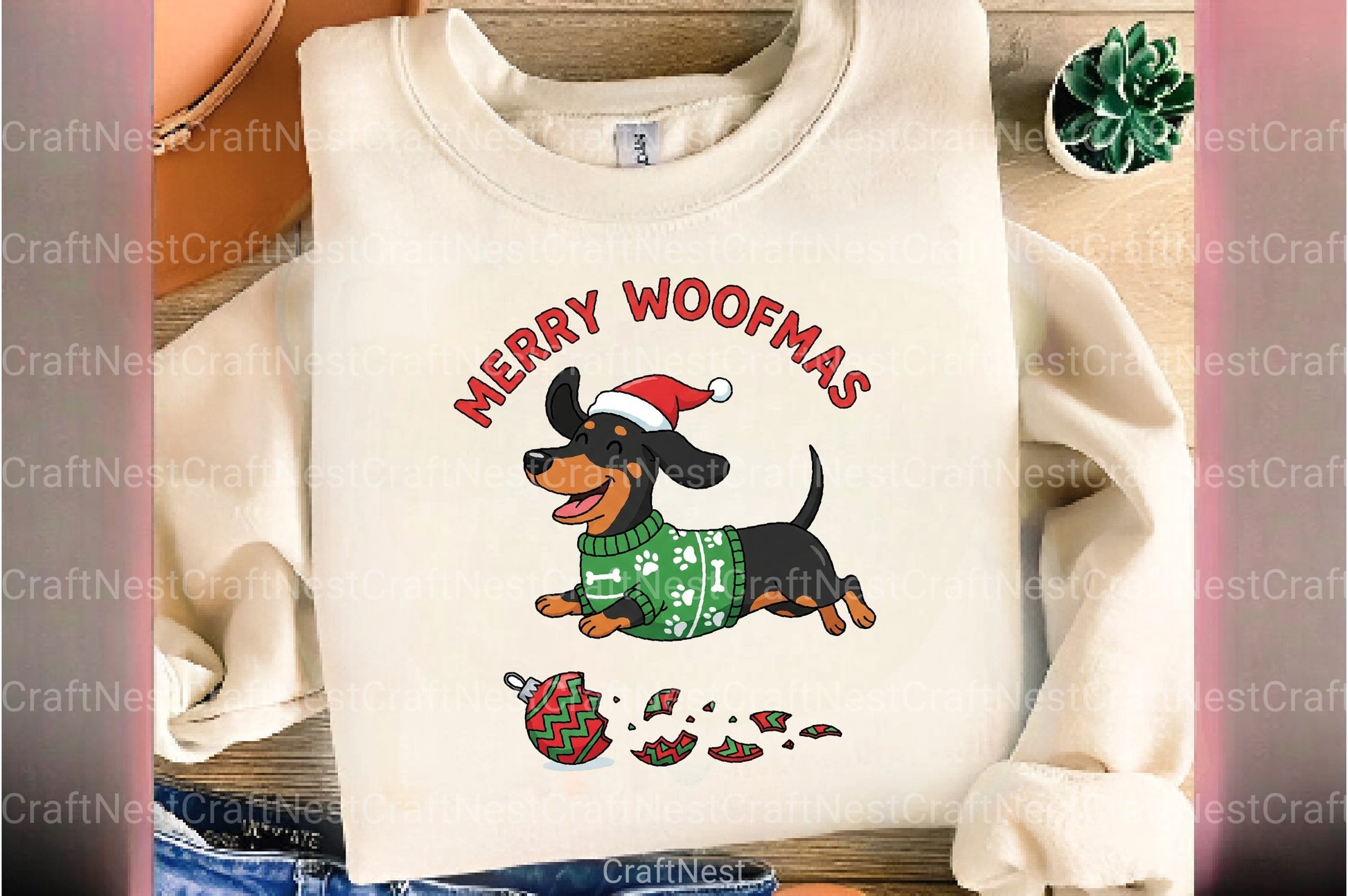 Funny Dog Christmas Clipart Bundle 99 - CraftNest - Digital Crafting and Art