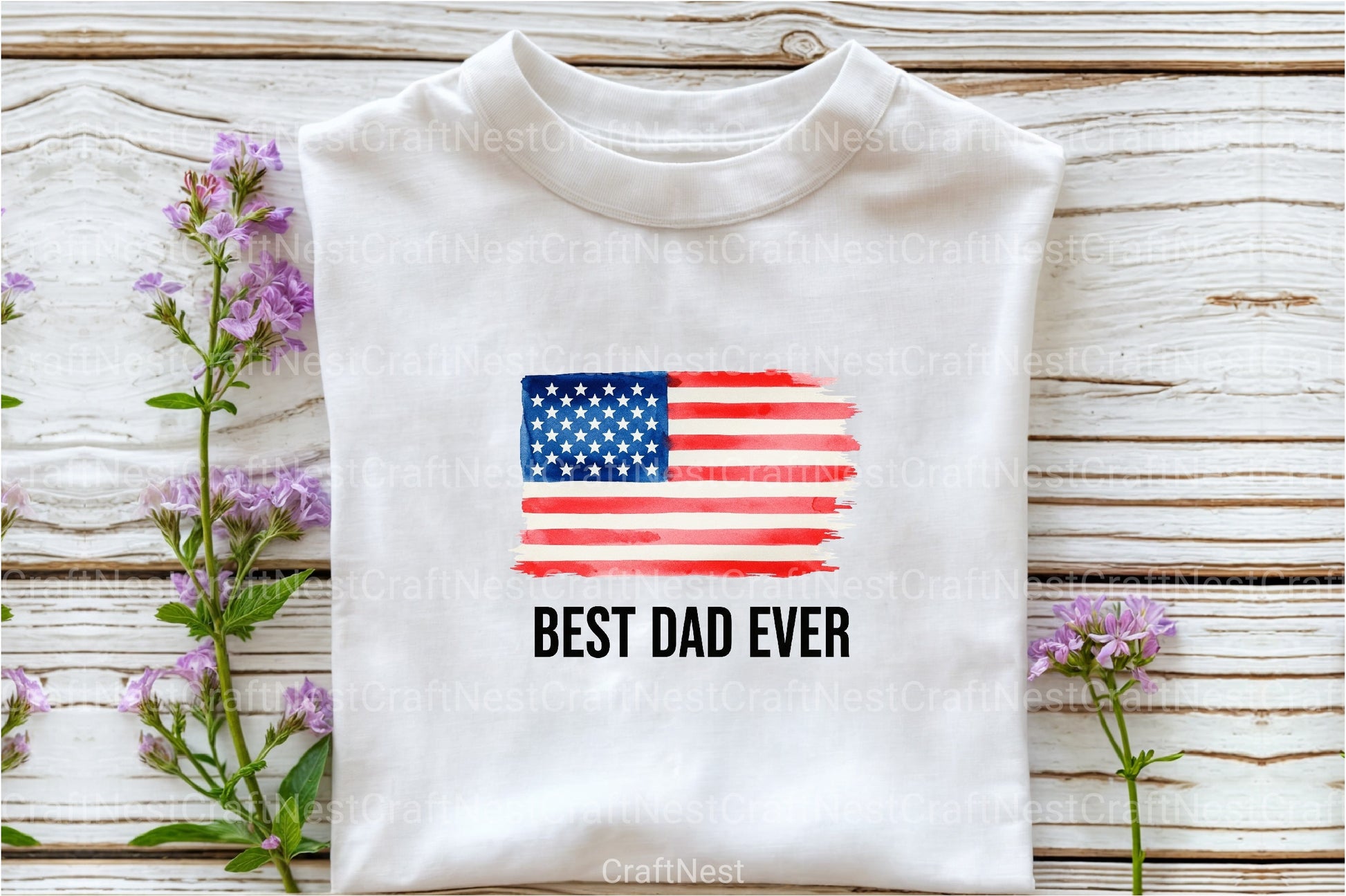 Patriotic Best Dad Ever Clipart Bundle 3 - CraftNest - Digital Crafting and Art