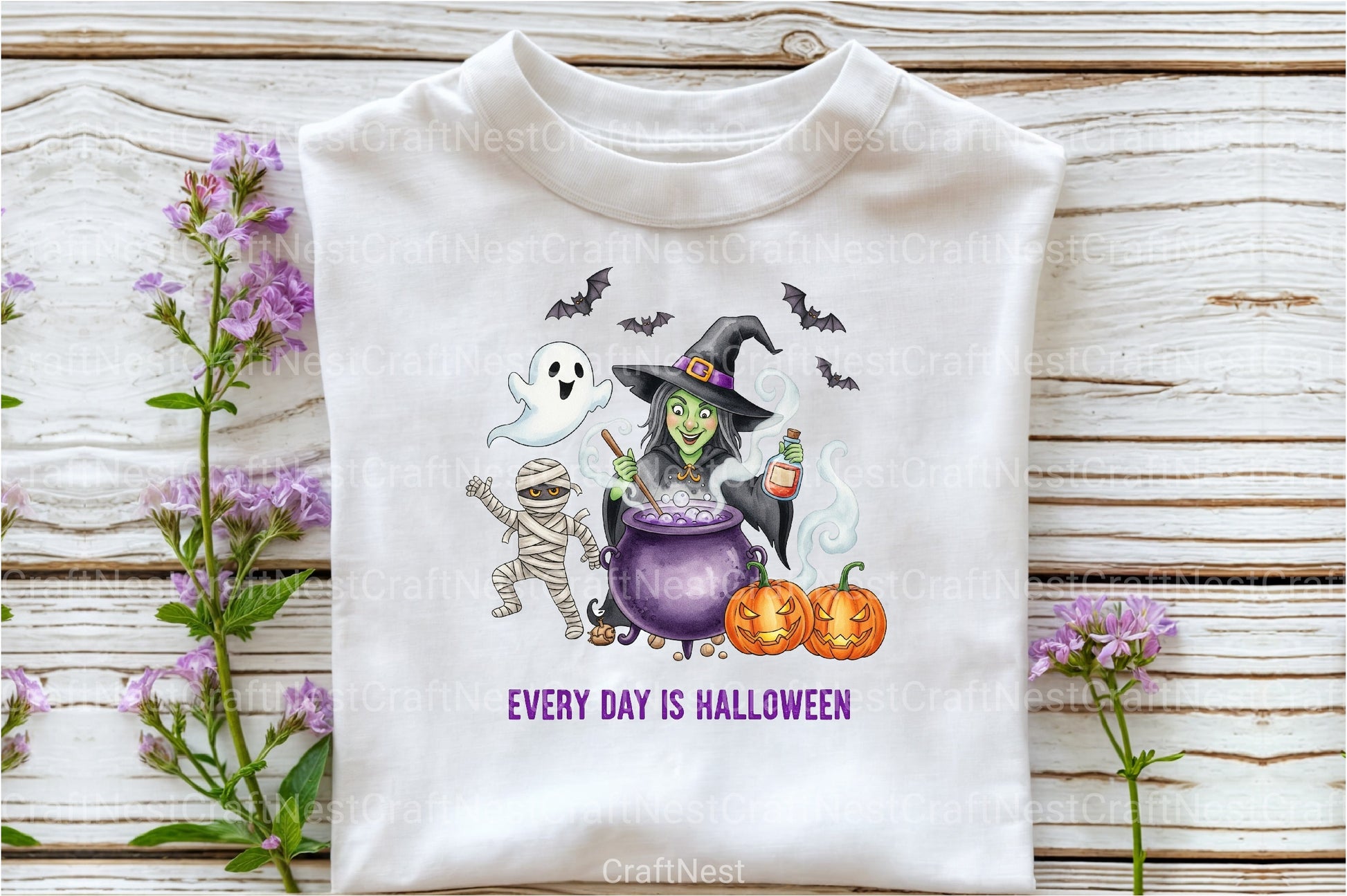 Every Day Is Halloween: Retro Spooky Clipart Bundle - CraftNest - Digital Crafting and Art