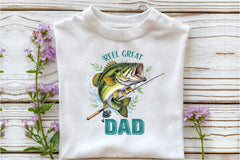 Retro Reel Great Dad Fishing Clipart Bundle - CraftNest - Digital Crafting and Art