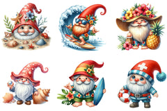 Beach Gnomes Clipart Collection Bundle - CraftNest - Digital Crafting and Art