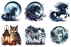 Gothic Animals Clipart Bundle - CraftNest - Digital Crafting and Art