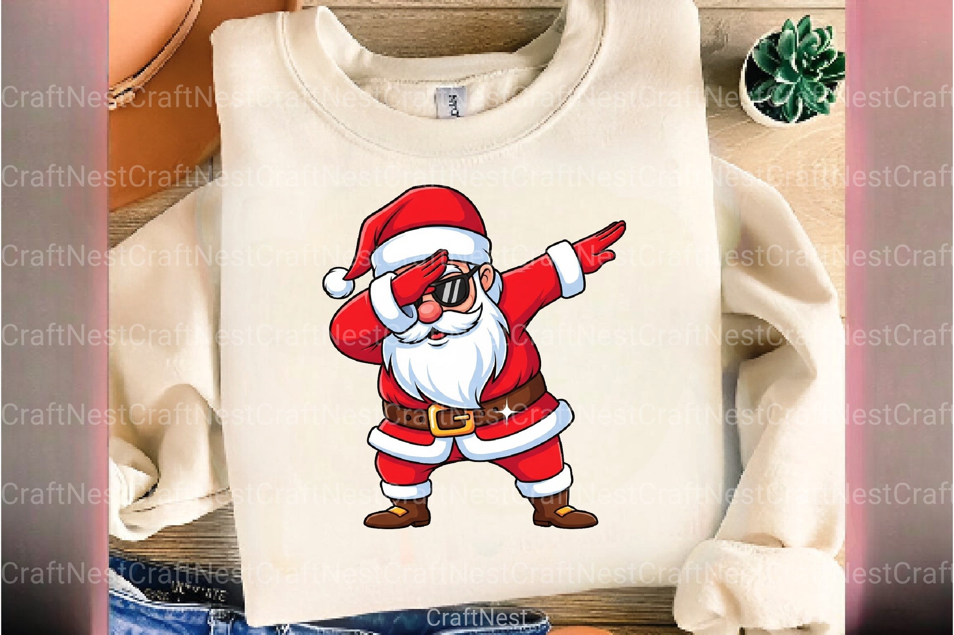 Dabbing Santa Clipart Bundle - CraftNest - Digital Crafting and Art