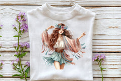 Tribal Boho Girl Clipart Bundle 21 - CraftNest - Digital Crafting and Art