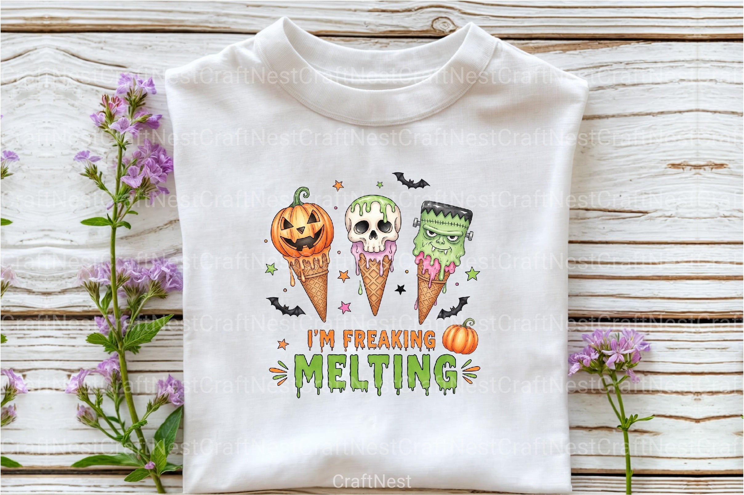 Freaking Melting Funny Halloween Clipart Bundle - CraftNest - Digital Crafting and Art