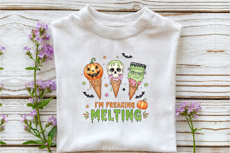 Freaking Melting Funny Halloween Clipart Bundle - CraftNest - Digital Crafting and Art