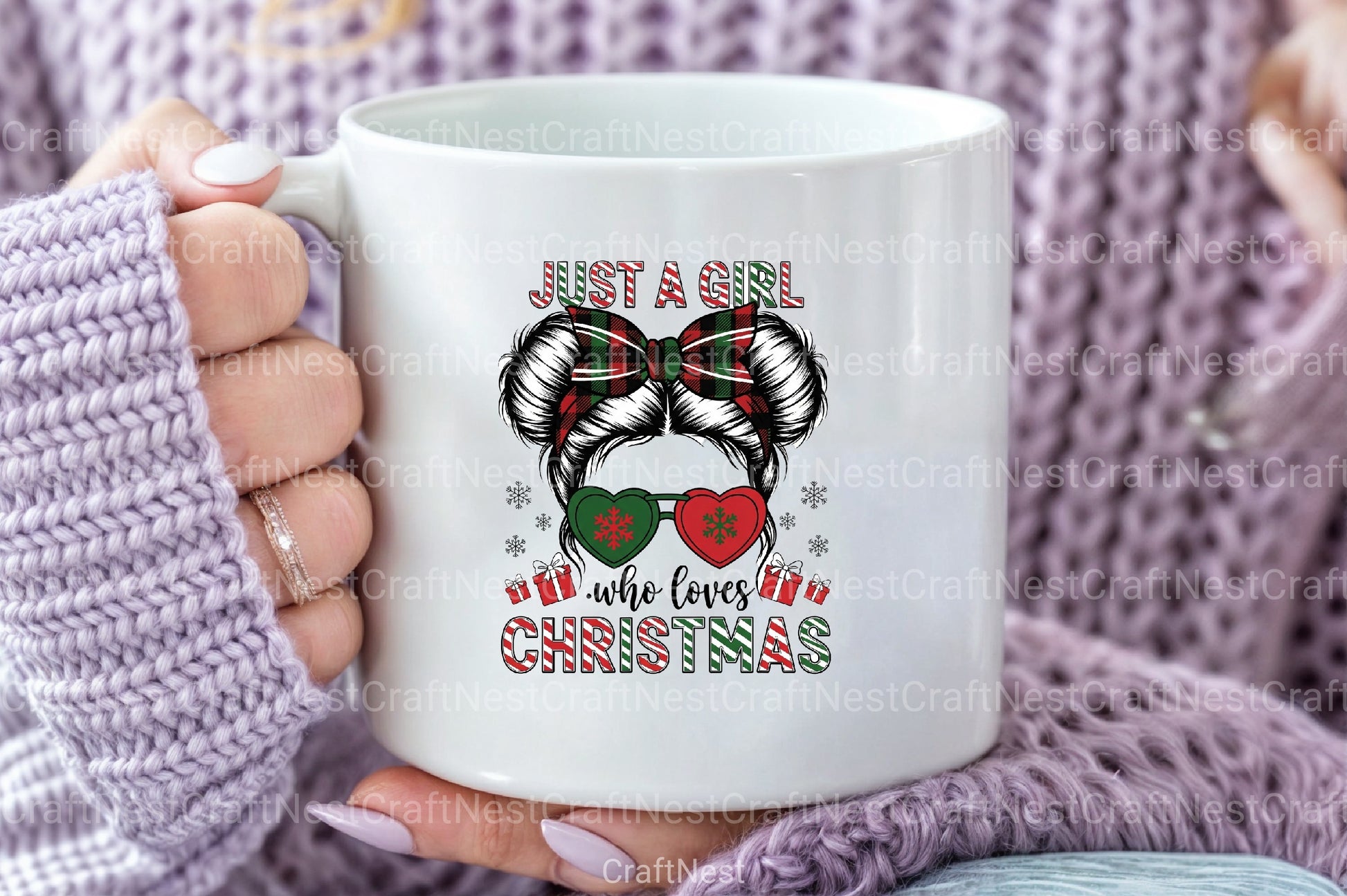 Girl Loves Christmas Clipart Bundle - CraftNest - Digital Crafting and Art