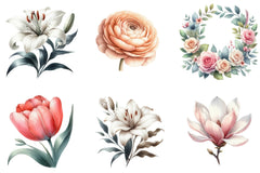 Mother's Day Flowers Clipart Bundle Collection - CraftNest - Digital Crafting and Art