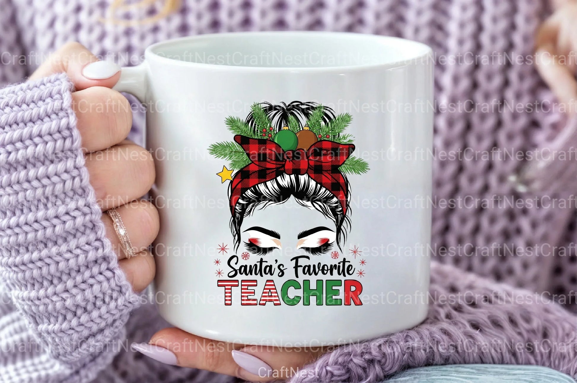Santa's Favorite Teacher Clipart Bundle - CraftNest - Digital Crafting and Art