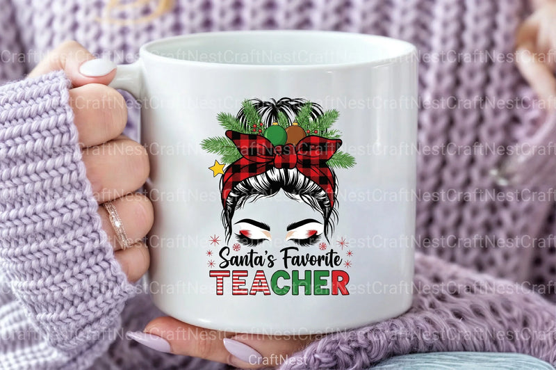 Santa's Favorite Teacher Clipart Bundle - CraftNest - Digital Crafting and Art