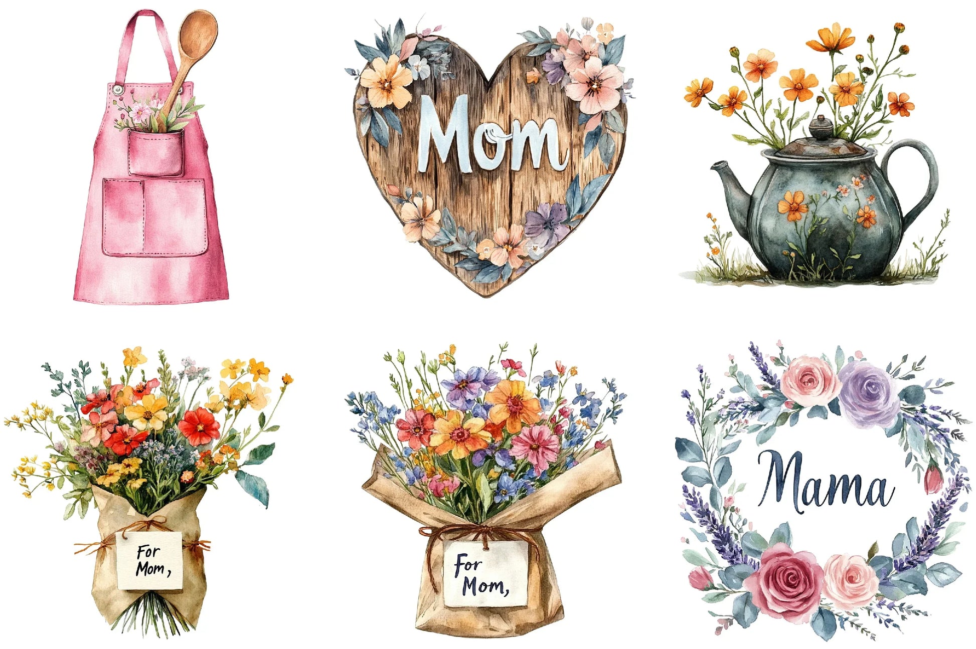 Rustic Mother's Day Clipart Bundle - CraftNest - Digital Crafting and Art