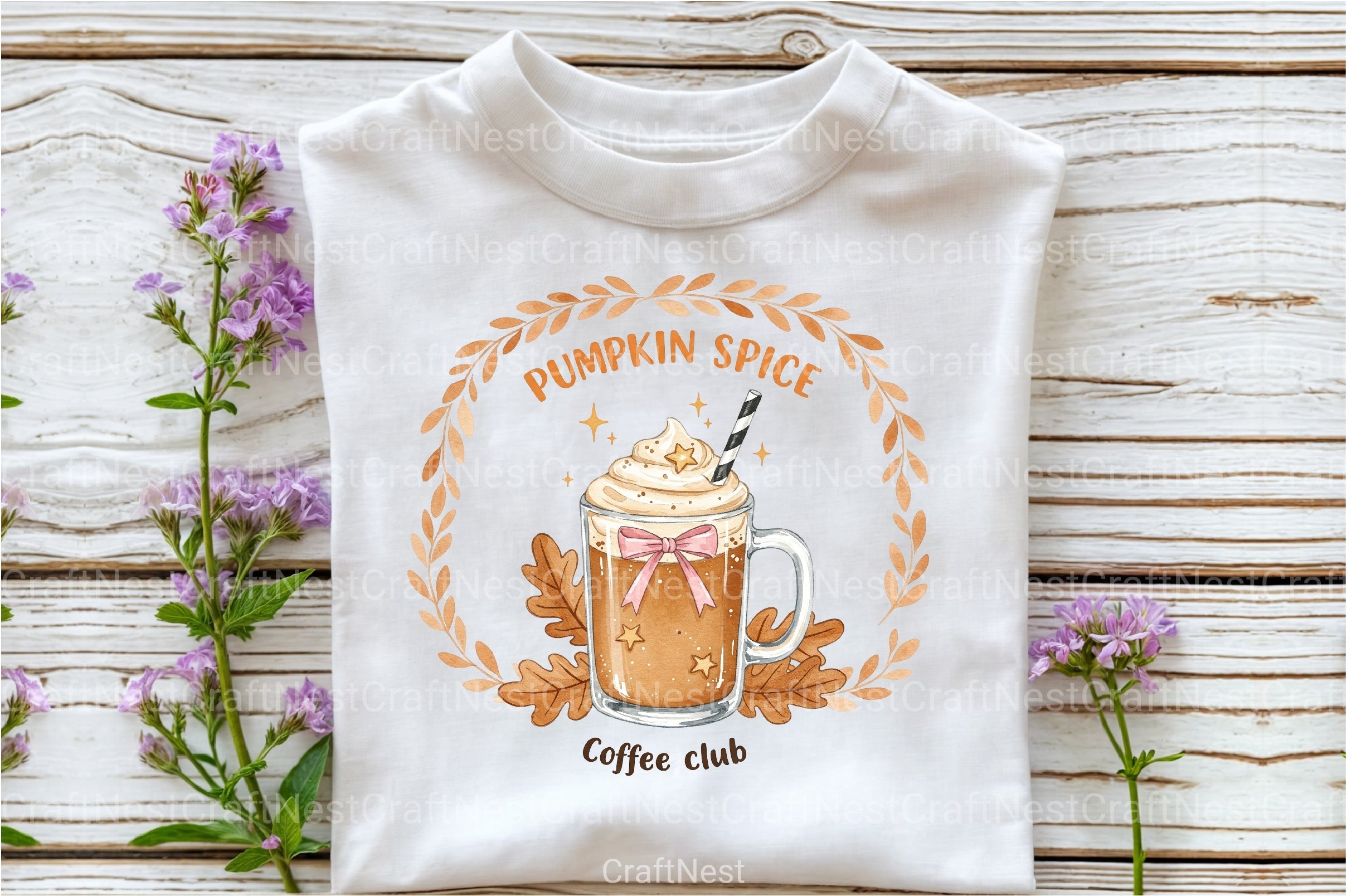 Pumpkin Spice Coffee Club Clipart Bundle - CraftNest - Digital Crafting and Art