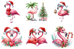 Christmas Flamingo Clipart Bundle - CraftNest - Digital Crafting and Art