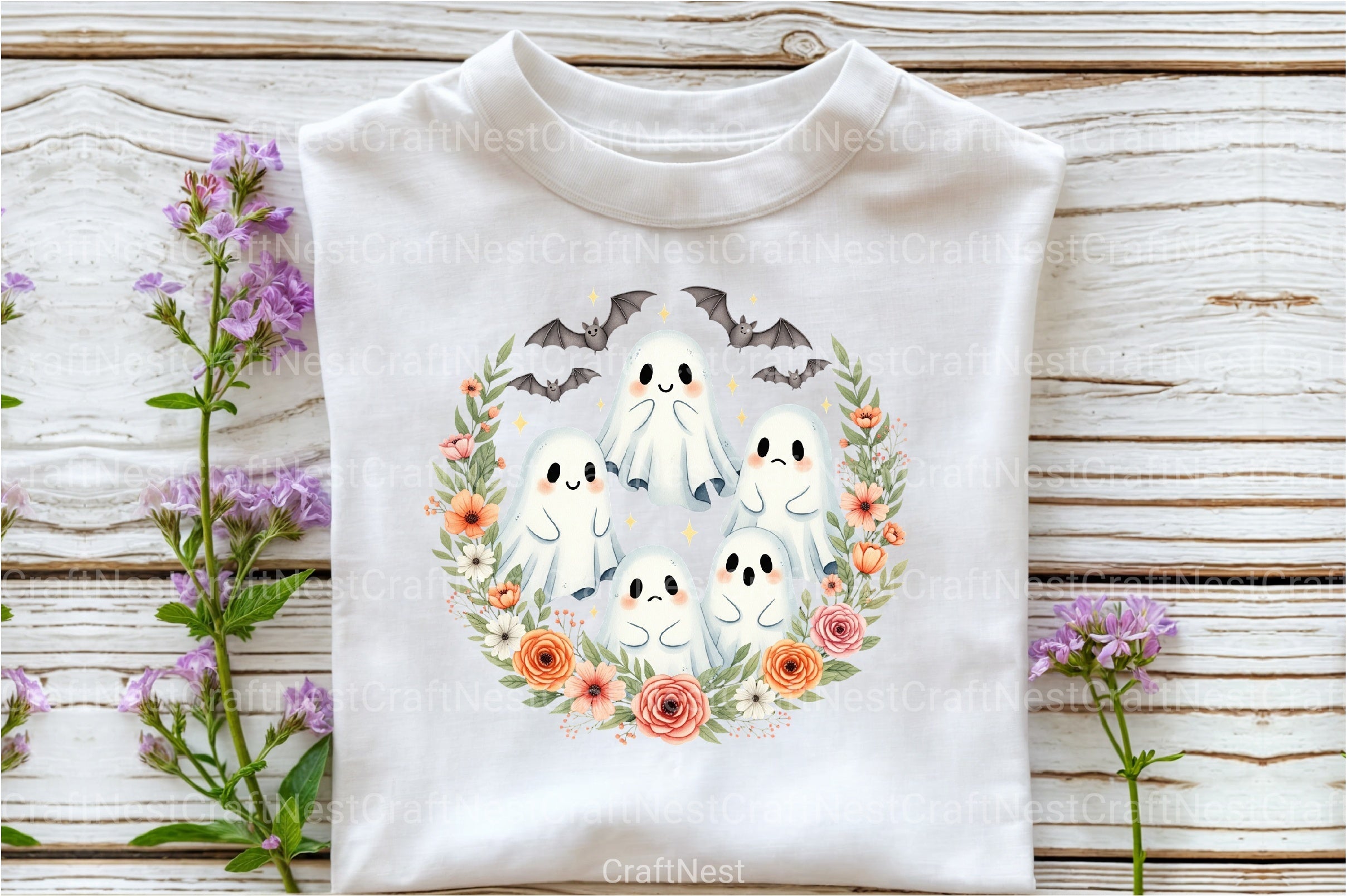 Ghost Spooky Season Pumpkin Halloween Clipart Bundle - CraftNest - Digital Crafting and Art