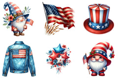 4th of July Independence Day Clipart Bundle - CraftNest - Digital Crafting and Art