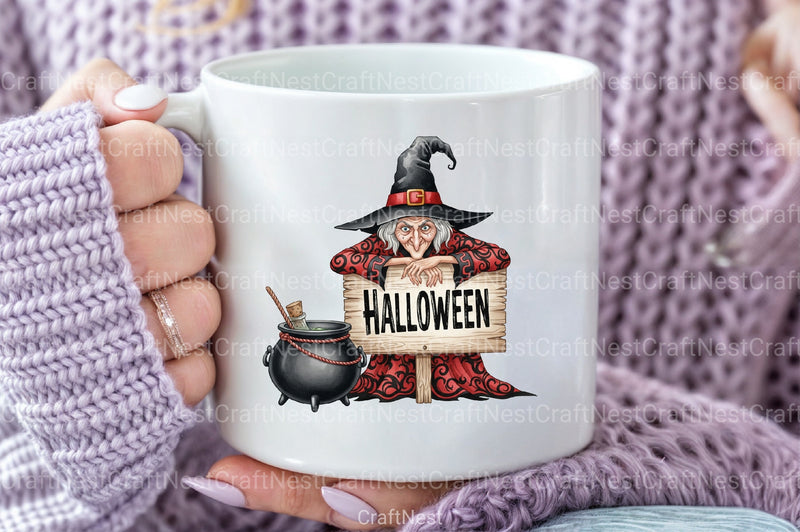 Halloween Cauldron Witch Clipart Bundle - CraftNest - Digital Crafting and Art
