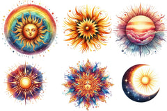 Sun Glow Clipart Bundle - CraftNest - Digital Crafting and Art