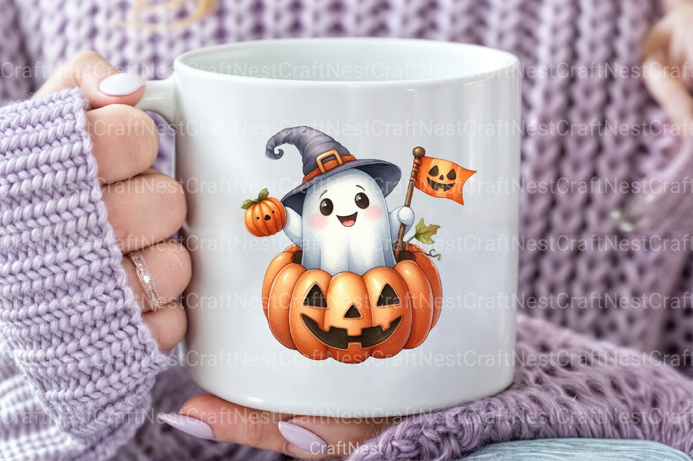 Happy Halloween Cat Art Clipart Bundle - CraftNest - Digital Crafting and Art