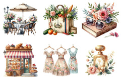 Parisian Summer Clipart Bundle - CraftNest - Digital Crafting and Art
