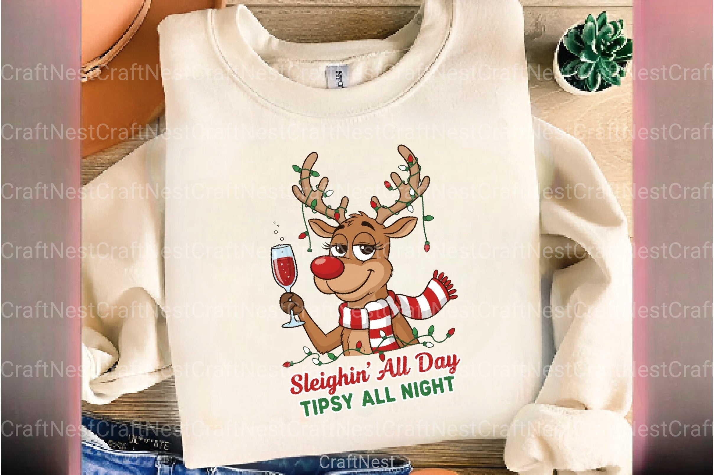 Sleighin' All Day Clipart Bundle - CraftNest - Digital Crafting and Art