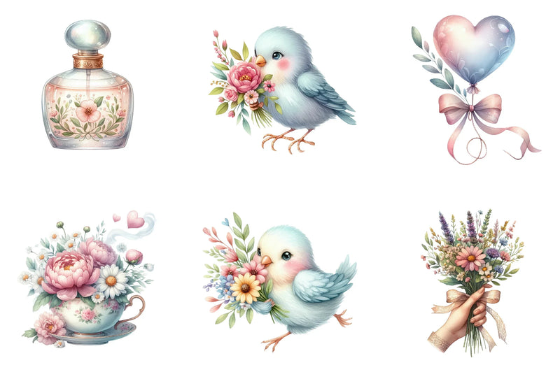 Whimsical Mother's Day Art Clipart Bundle - CraftNest - Digital Crafting and Art