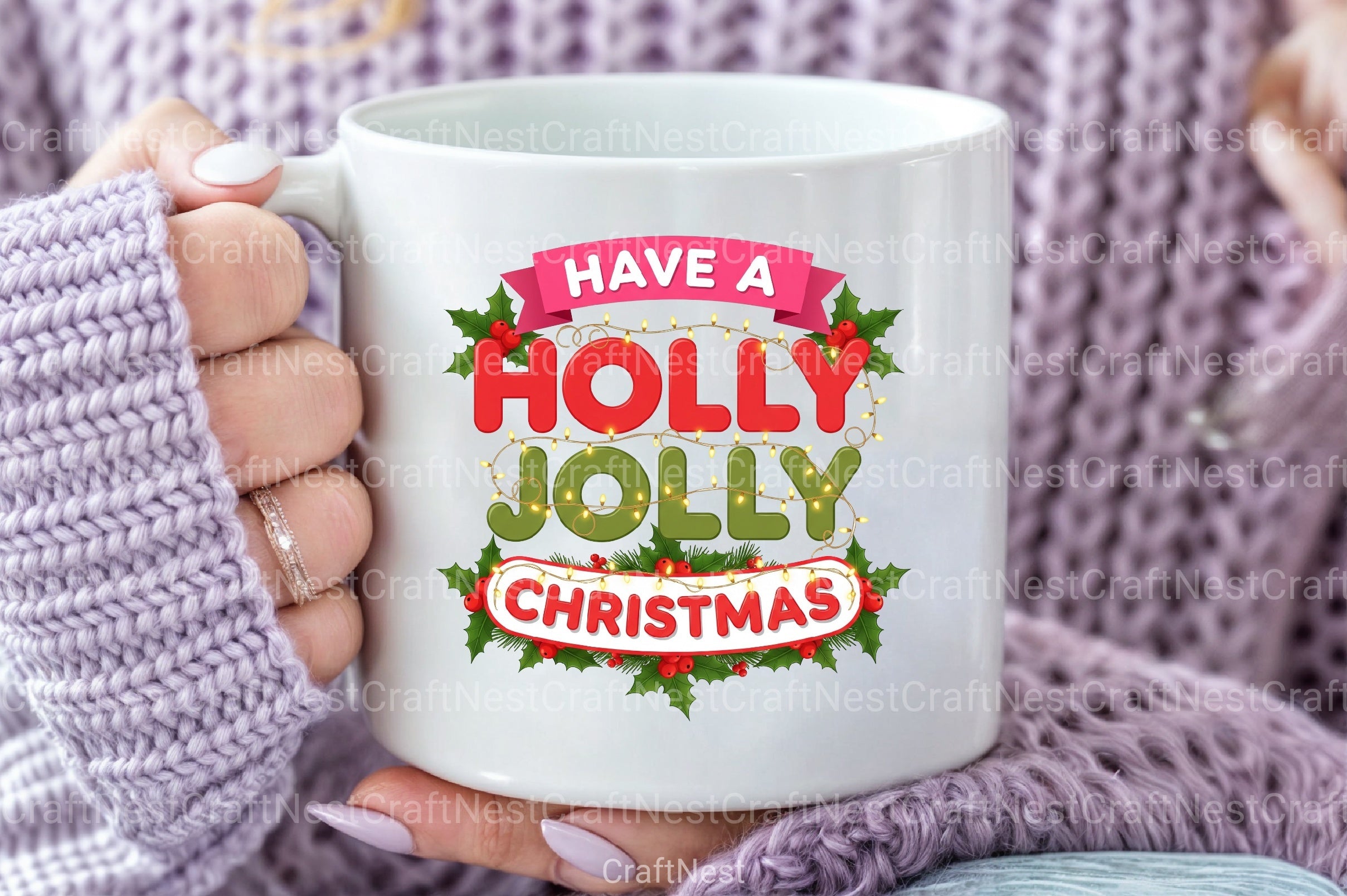 Holly Jolly Christmas Clipart Bundle - CraftNest - Digital Crafting and Art