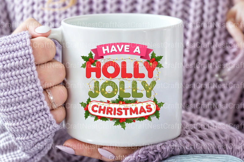 Holly Jolly Christmas Clipart Bundle - CraftNest - Digital Crafting and Art