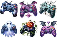 Halloween Gaming Controllers Clipart Bundle - CraftNest - Digital Crafting and Art