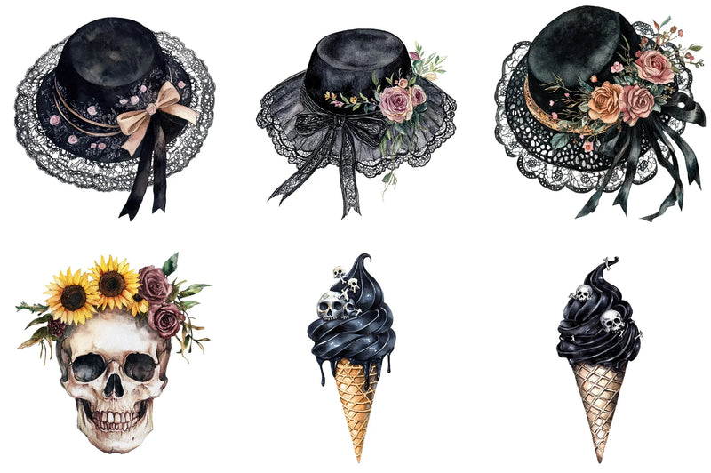 Gothic Summer Clipart Bundle - CraftNest - Digital Crafting and Art
