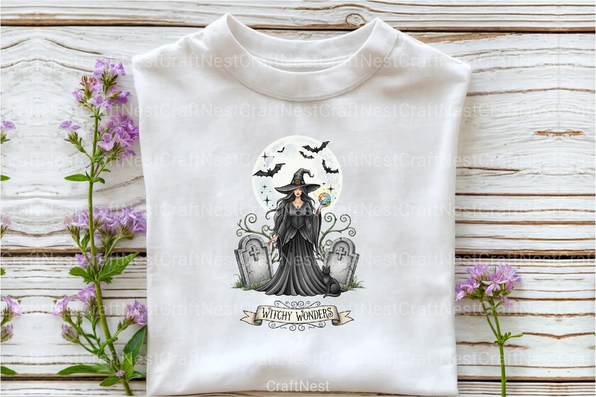 Vintage Halloween Witch Clipart Bundle 3 - CraftNest - Digital Crafting and Art