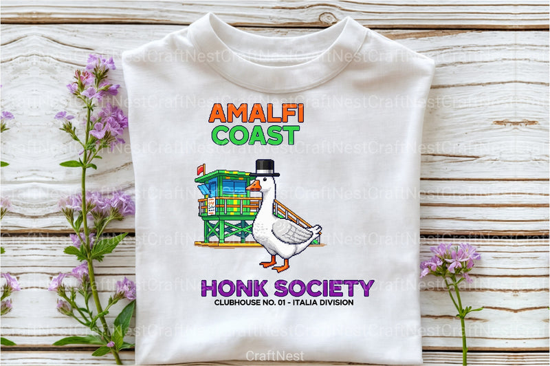 Blocky Style Funny Summer Goose Clipart Bundle 19 - CraftNest - Digital Crafting and Art