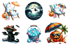 Halloween Beach Clipart Bundle - CraftNest - Digital Crafting and Art